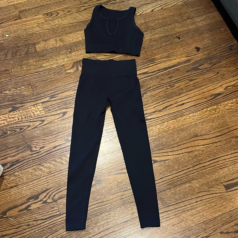 Yoga 2 piece ribbed set